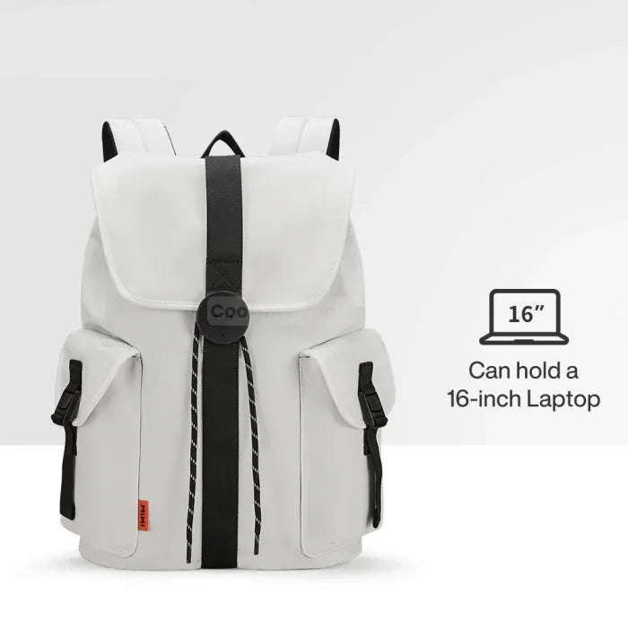 White Rucksack Backpack