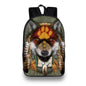 Wolf Print Backpack