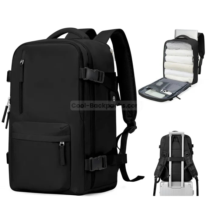 Women Travel Backpack - Black / Small