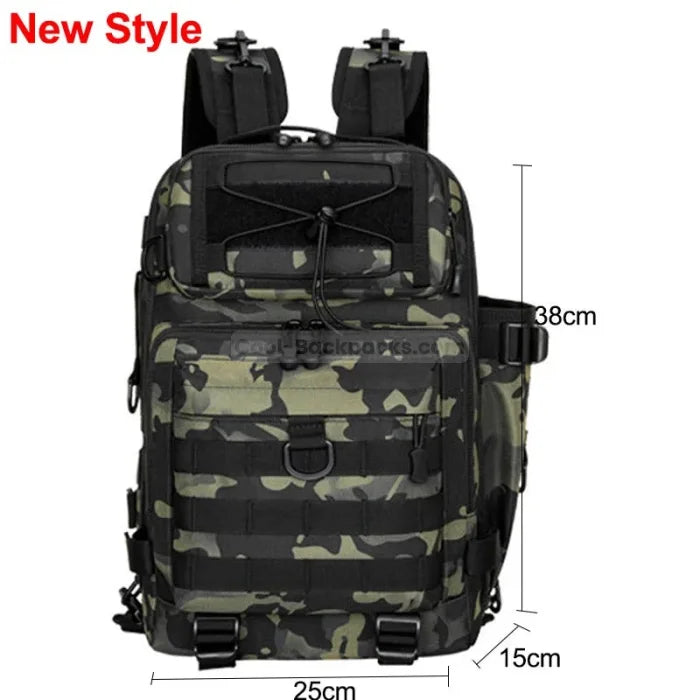 Womens Fishing Backpack - Style 1 Black CP