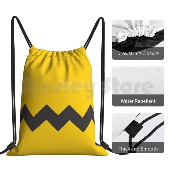 Yellow Drawstring Backpack