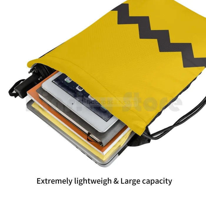 Yellow Drawstring Backpack