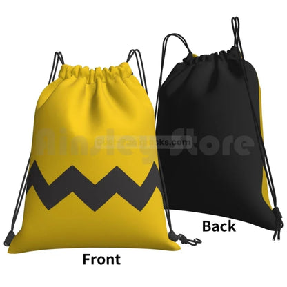 Yellow Drawstring Backpack