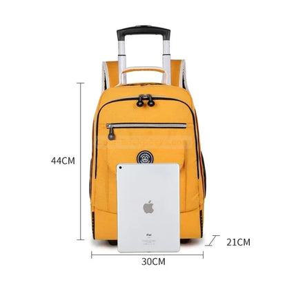 Yellow Rolling Backpack