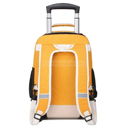 Yellow Rolling Backpack